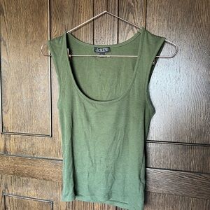J. Crew Women's Green Tank Top